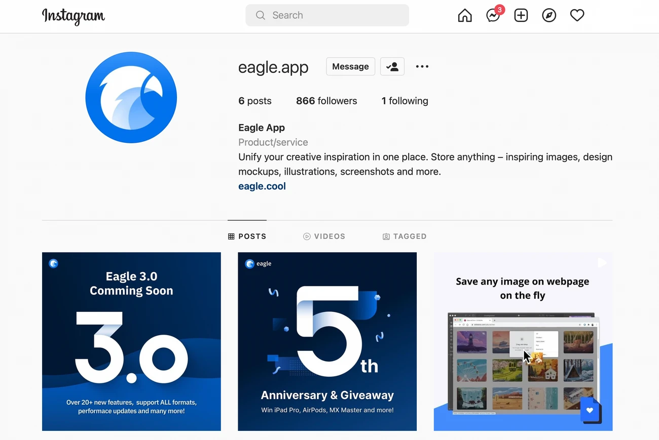 Image from Eagle Instagram